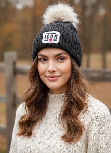 prodaja kaputa novi sad: DSQUARED2 ICON  unisex Zimske Kape sa Krznom ​Prodajem nove, izuzetno — 3