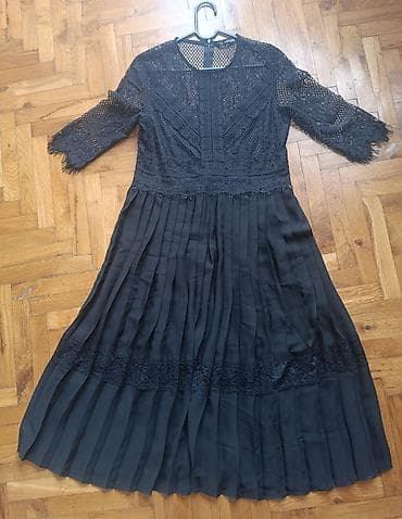 gerry weber cena: ZARA Basic haljina, veličina M (EUR M / USA M / MEX 28). Crna midi — 2