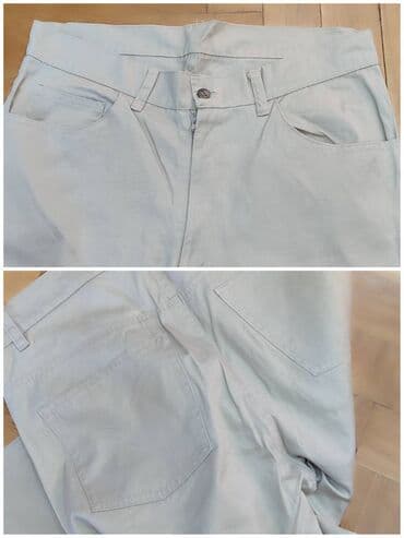kais pojas: Pesak pantalone – svetlo bež/peščana boja, klasičan kroj. Detalji: - — 2