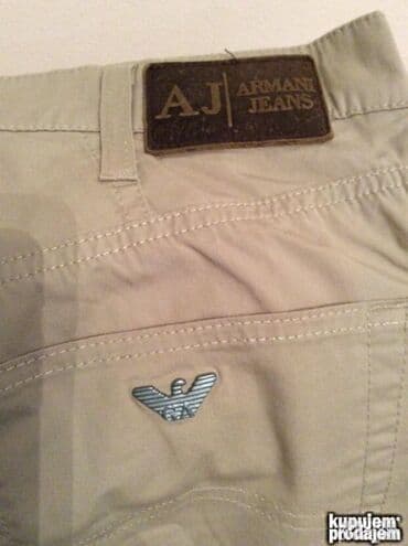 Pantalone: ARMANI pantalone 33 98% cotton 2% elastin Polustruk 42-45cm duzina