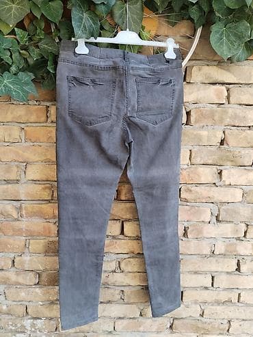 srednji koferi: Esmara ženske farmerke, siva boja (stone/grey wash), skinny fit — 2