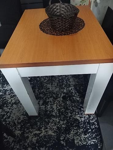 stocici za decu: Trpezarijski sto, moderan pravougaoni dizajn. - Materijal: radna — 1