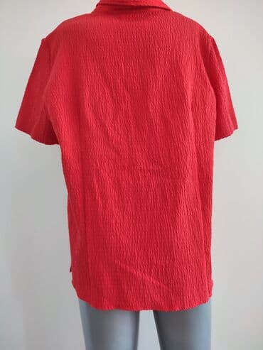 Women's Clothing: 4XL, Polyester, Single-colored, color - Red — 3