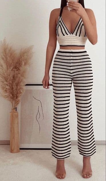 karirani kompleti zenski: Komplet: 3000 dinara — 3