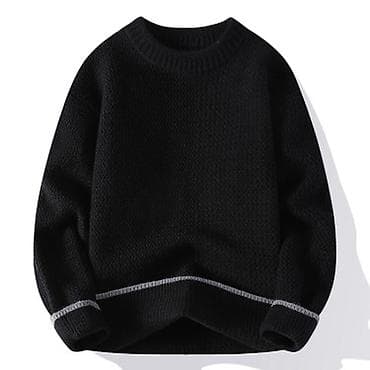 staff jakne: Muški pleteni džemper sa okruglim izrezom - Tekstura: gusto pletenje — 5