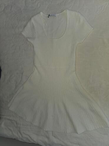 iste haljine za mamu i cerku slike: Zara M, bоја - Bela, Kratkih rukava — 5