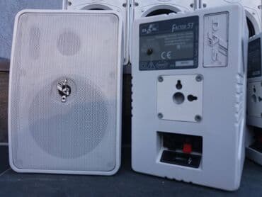 dynacord zvucnici: Beli zv. lx523 i das factor 5t; 1 komad=40e. par zvucnika 80e; par — 5