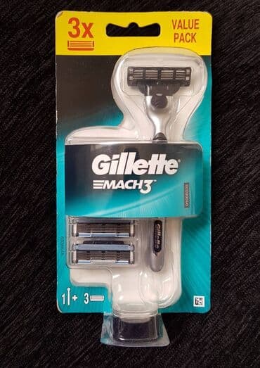 Skin care: Gillette Mach3 brijač sa 3 uložaka Drška plus 3 patrone. Novo — 1