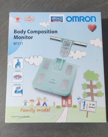 tablet za crtanje: OMRON BF 511 Vaga Medicinska vaga za odredjivanje telesnog sastava — 10