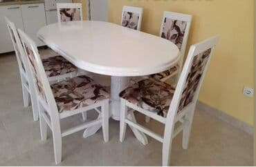 ikea sto i stolice za trpezariju: Baluster krug Dimenzije: 40 Cena: 170evra Stolice siroki naslon — 1