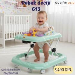 Ormari: Dubak dečiji 613 - Model sa stabilnim okvirom i više točkića za lakše — 4