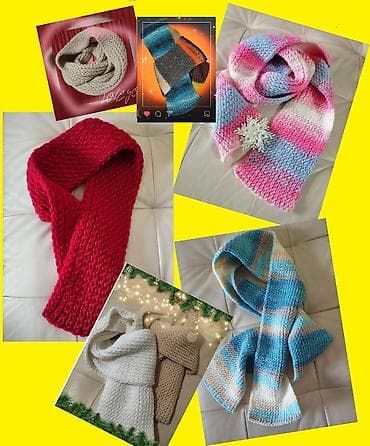 Šalovi novi 6 kom sve za 2000 din, ručno pleteni. Raznih veličina