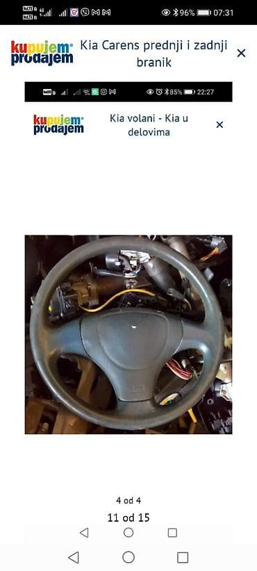 klima za auto na upaljac: Kia Carens – prednji i zadnji branik - Komplet branika za Kia Carens — 7