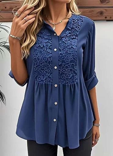 haljine bluz: ✅Ženska bluza sa čipkanim detaljima na prednjem panelu
✅1950 din — 1