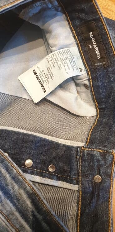 jakne sa krznom beograd: DSQUARED2 muske farmerke, original moderne, dole uže, kraci model — 3