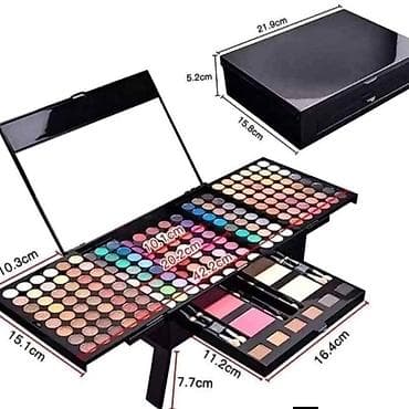 grubin za plazu: Sminka Kofer sa sminkom Paleta sminke Set sminke 194 boje — 3
