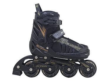 Roler M (35–38) – crno‑zlatni, alu ram, ABEC-5, PU točkići Šifra