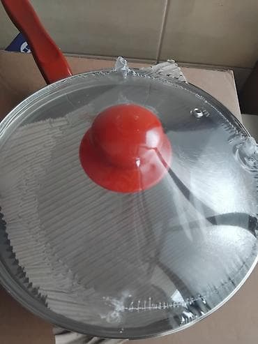 metalna vrata uradi sam: Metalac emajlirani tiganj sa staklenim poklopcem, 22cm. Za sve vrste — 4