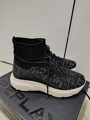 ženske bele patike: Patike replay zenske - Boja: crna sa višebojnim, diskretnim — 4