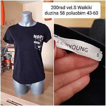 waikiki svecane haljine: Majica kratkih rukava LCW Young (Waikiki), veličina S. Crna boja — 1