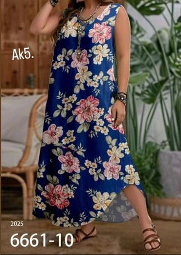 haljine dugih rukava svecane: 3XL (EU 46), color - Multicolored, Oversize, Without sleeves — 3