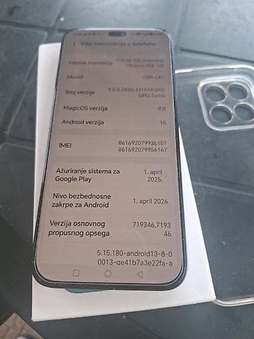 frizider sa ledomatom: HONOR X8c – Midnight Black Ključne specifikacije: - Ekran: 2412 x — 6
