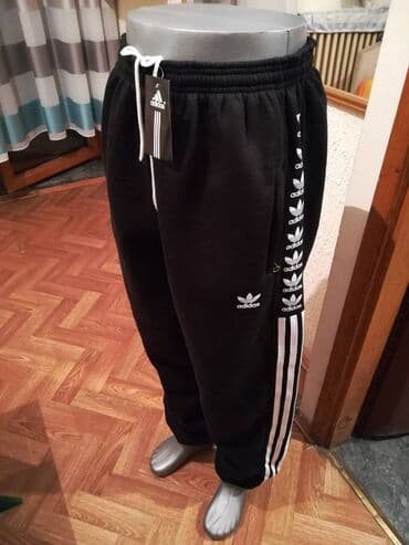 Trenerke: Donji deo trenerke, 2XL (EU 56), Adidas, bоја - Crna, Pamuk — 5
