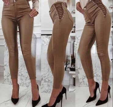 kozne pantalone hm: Pantalone od eko koze
2500
velicine XS, S, M, L, XL — 3