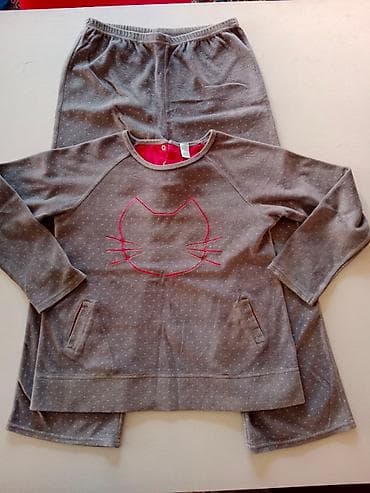 Obaibi plišana pamučna pidžama za devojčice Veličina 126 cm 8 god