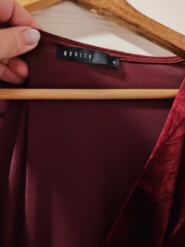 Moschino M (EU 38), bоја - Bordo, Koktel, klub, Dugih rukava — 3