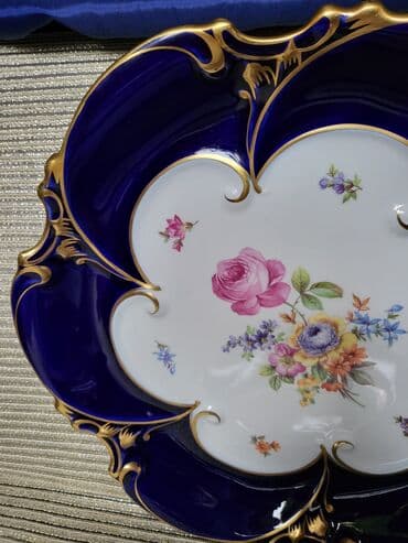 plasticne case za desert novi sad: Servis za torte,kolace 1945g+ Jlmenau pravi kobalt. Servis za — 11