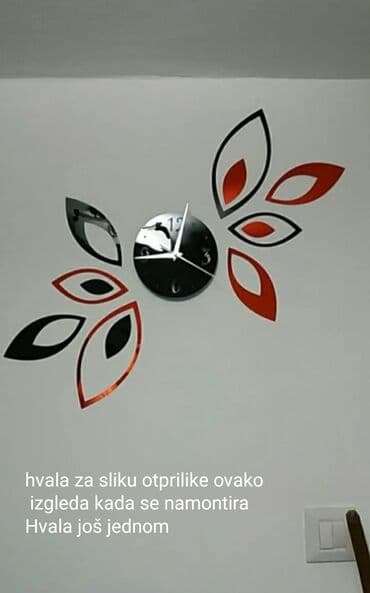 stalaže za alat: Crveno crna kombinacija sata sa efektom ogledala. Vi slažete kako vama — 4