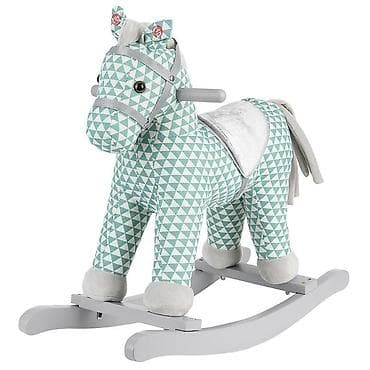 KIKKA BOO Plišana igračka Horse Green sa klackalicom i muzikom Šifra