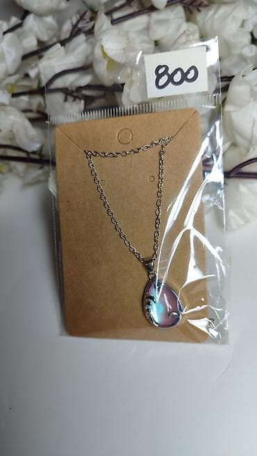 set za popravku satova: Ogrlica sa privjeskom u obliku suze - Materijal: lančić od metalne — 2