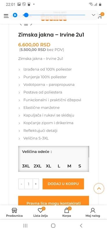Houseplants: Muska zimska jakna(radna) Jakna odgovara L velicini. Na poslednjoj — 7