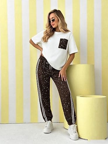 bogner beograd: ✅Dvodеlni ženski komplet – majica i pantalone sa animal printom ✅3200 — 3