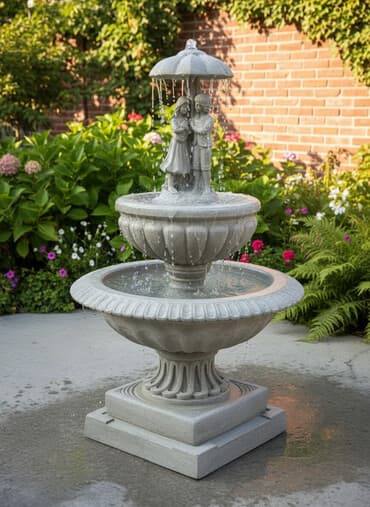 Betonska Fontana "Kišobran" – NOVO! Opis Proizvoda ⛲ Fontana