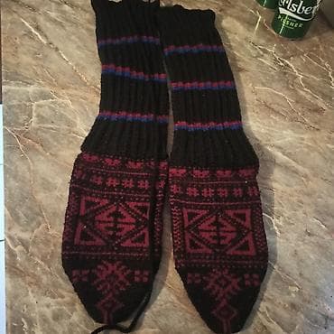 Other: Ručno pletene vunene čarape – opanci/putaše sa bogatim etno motivima — 8