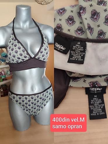 torba maslinasto: Dvodijelni kupaći kostim – vel. M - Brend: (etiketa na slici) - — 3