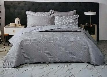parket cene: Prekrivač za krevet sa jastučnicama – elegantni pikovani set - Tip — 3