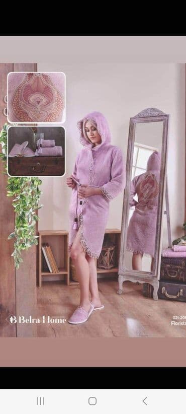 bade mantil versace: FANTAZI Bade Mantl SET 1/5 BADE MANTIL SA CIPKOM DVA PESKIRA SA CIPKOM — 12