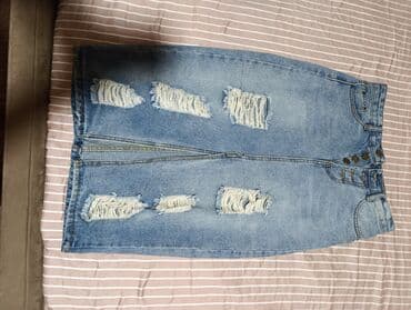 Skirts: S (EU 36), Midi, color - Blue — 1