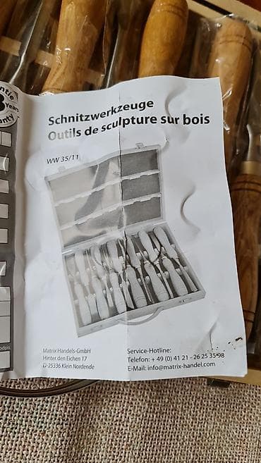 razanj za prase leskovac: Set za rezbarenje drveta KRAFT Werkzeuge – 12 delova - Komplet alata — 8