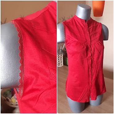 kožne haljine mango: Mango ženska bezrukavna košulja/bluza – Mango Suit linija. - Veličina — 3