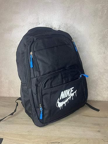 bagi rucni rad: Ruksaci – crni, sa brendiranim printom (Calvin Klein, Nike, adidas) - — 5