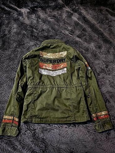 pepco zenski kaputi: Superdry ženska vojnički stil jakna, maslinasto zelena.
M vel — 2