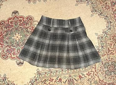 Karirana suknja za zimu, M veličina