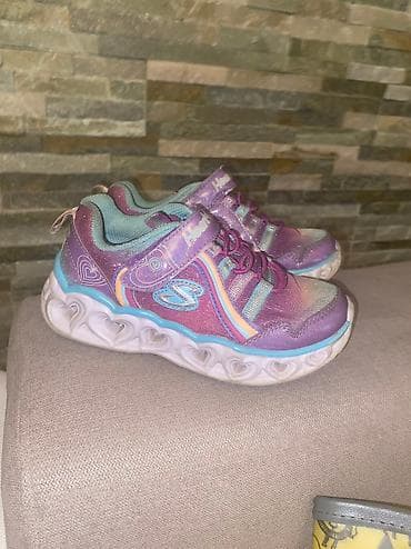 ORIGINAL Skechers patike za devojcice NOVE broj 27 svetleci djon