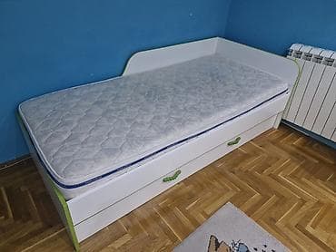 sinteza za bebe: Krevet na razvlačenje (dupli) sa fiokom/izvlačnim ležajem + 2 dušeka — 2