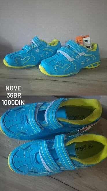 Plave dečje patike sa čičak trakama (dva kaiša). Broj: 36. Cena: 1000 na lalafo.rs Plave dečje patike sa čičak trakama (dva kaiša). Broj: 36. Cena: 1000